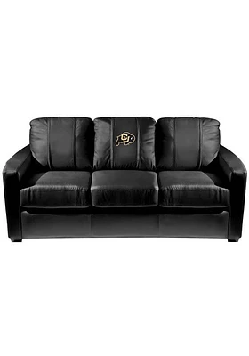Colorado Buffaloes Faux Leather Sofa - Black