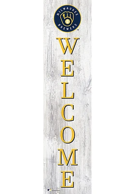 Milwaukee Brewers Inch Welcome Leaner Sign