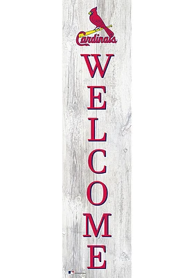 St Louis Cardinals Inch Welcome Leaner Sign