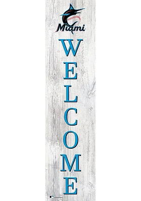 Miami Marlins Inch Welcome Leaner Sign