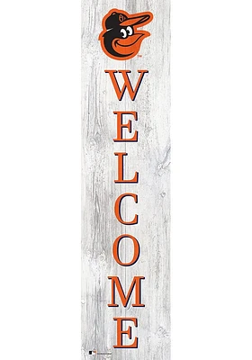 Baltimore Orioles Inch Welcome Leaner Sign