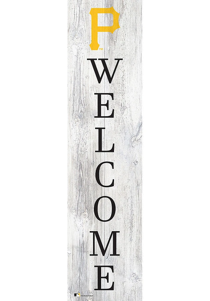 Pittsburgh Pirates Inch Welcome Leaner Sign