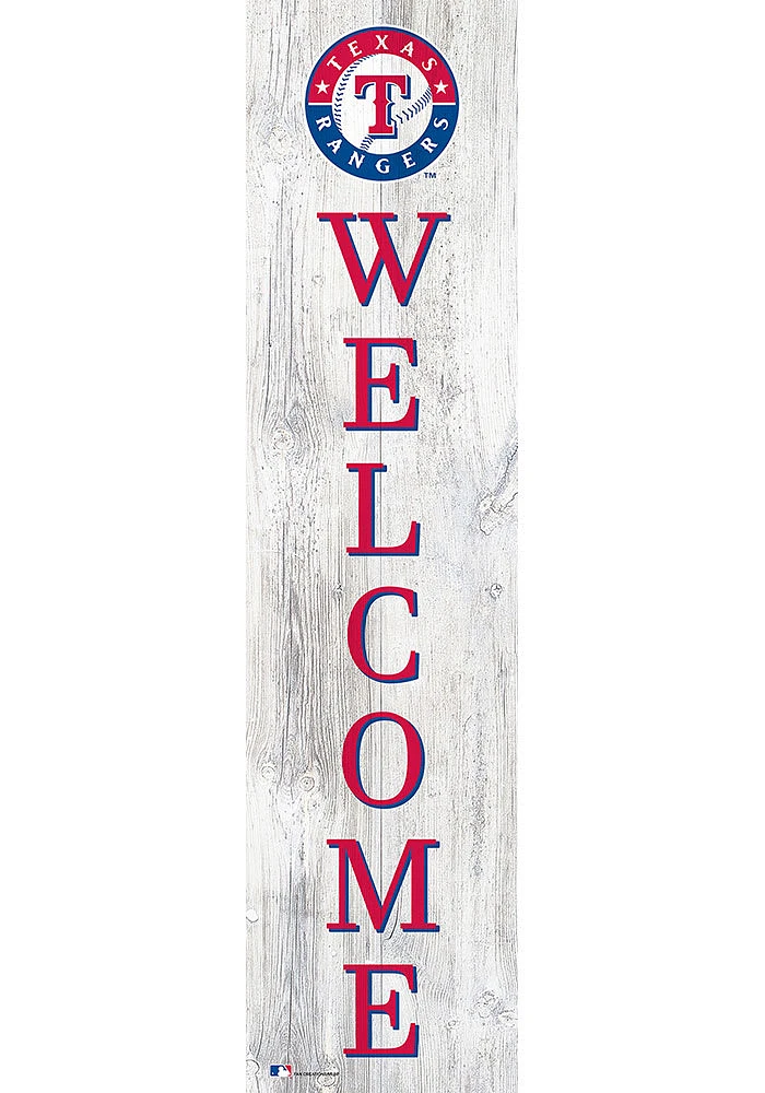 Texas Rangers Inch Welcome Leaner Sign