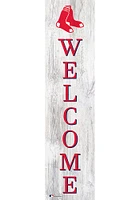 Boston Red Sox 24 Inch Welcome Leaner Sign