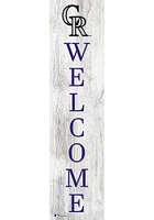 Colorado Rockies 24 Inch Welcome Leaner Sign