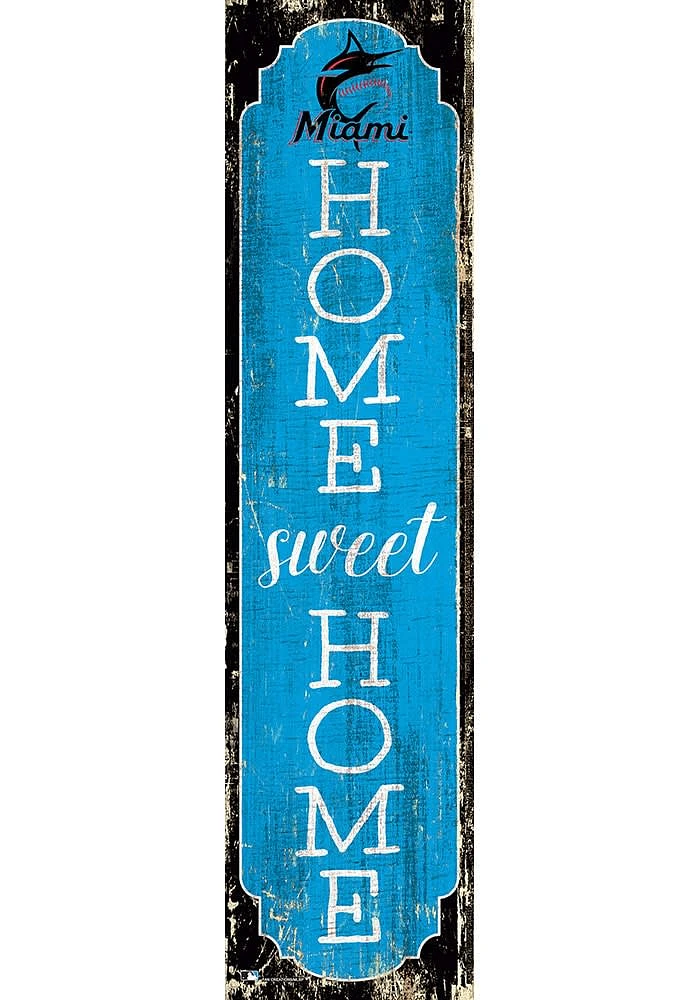 Miami Marlins 48 Inch Home Sweet Home Leaner Sign
