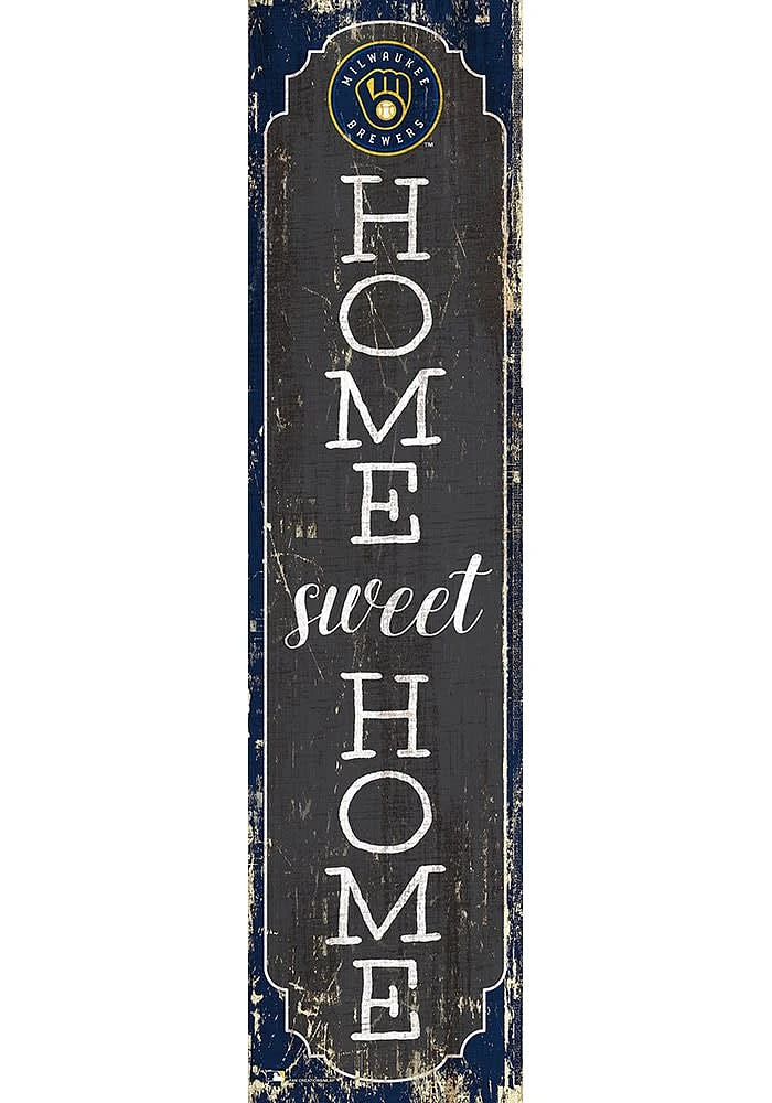 Milwaukee Brewers 24 Inch Home Sweet Home Leaner Sign