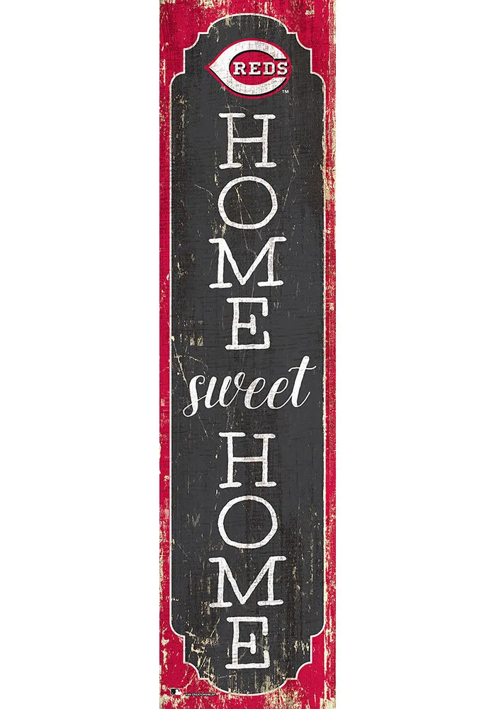 Cincinnati Reds Inch Home Sweet Home Leaner Sign