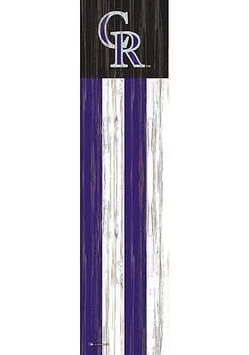 Colorado Rockies 48 Inch Flag Leaner Sign