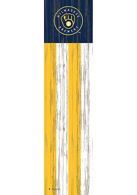 Milwaukee Brewers Inch Flag Leaner Sign