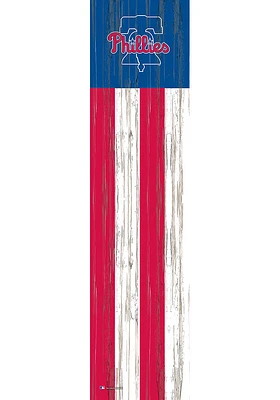 Philadelphia Phillies Inch Flag Leaner Sign
