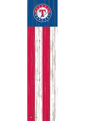 Texas Rangers Inch Flag Leaner Sign
