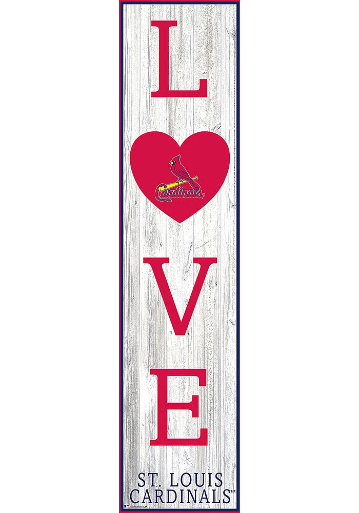 St Louis Cardinals 48 Inch Love Leaner Sign