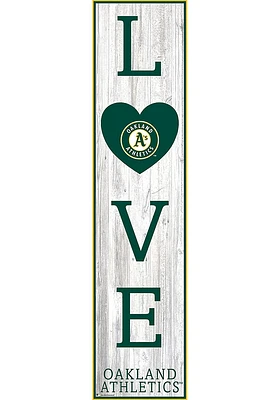 Oakland Athletics Inch Love Leaner Sign