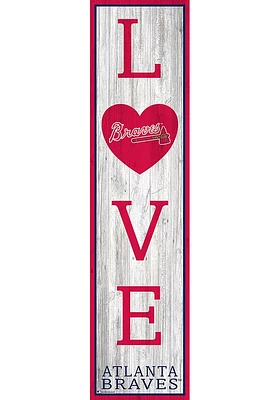 Atlanta Braves 24 Inch Love Leaner Sign