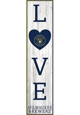 Milwaukee Brewers Inch Love Leaner Sign