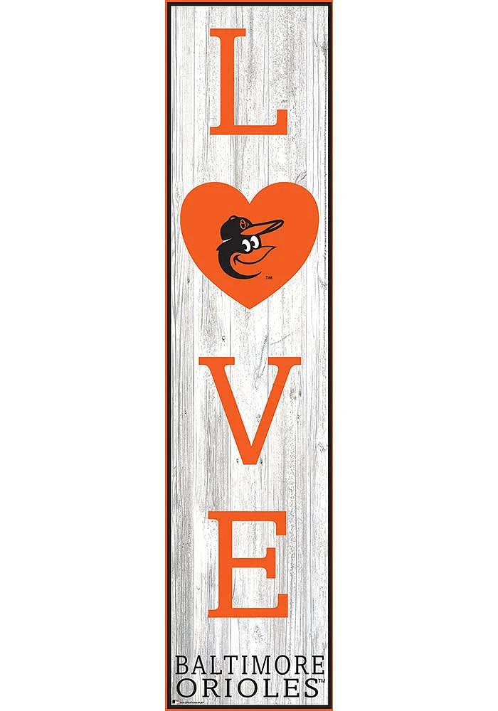 Baltimore Orioles 24 Inch Love Leaner Sign
