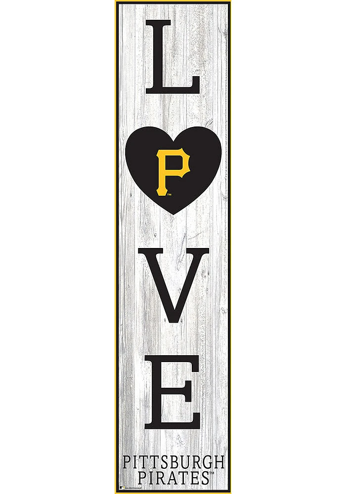 Pittsburgh Pirates Inch Love Leaner Sign