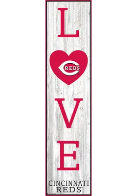 Cincinnati Reds Inch Love Leaner Sign