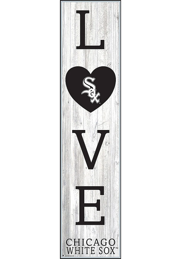 Chicago White Sox 24 Inch Love Leaner Sign