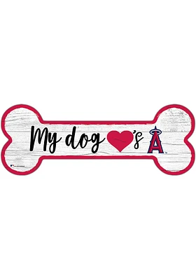Los Angeles Angels Dog Bone 6x12 Sign