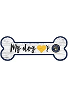 Milwaukee Brewers Dog Bone 6x12 Sign