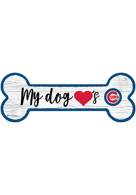 Chicago Cubs Dog Bone 6x12 Sign