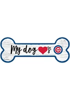 Chicago Cubs Dog Bone 6x12 Sign