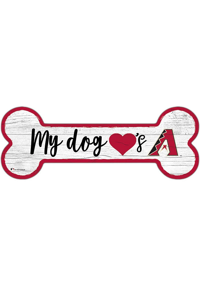 Arizona Diamondbacks Dog Bone 6x12 Sign