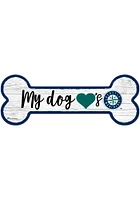Seattle Mariners Dog Bone 6x12 Sign