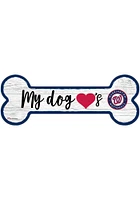 Washington Nationals Dog Bone 6x12 Sign