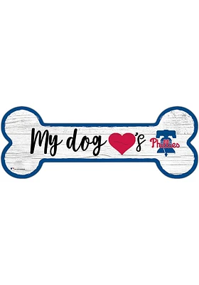 Philadelphia Phillies Dog Bone 6x12 Sign