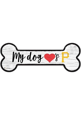 Pittsburgh Pirates Dog Bone 6x12 Sign