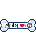 Texas Rangers Dog Bone 6x12 Sign