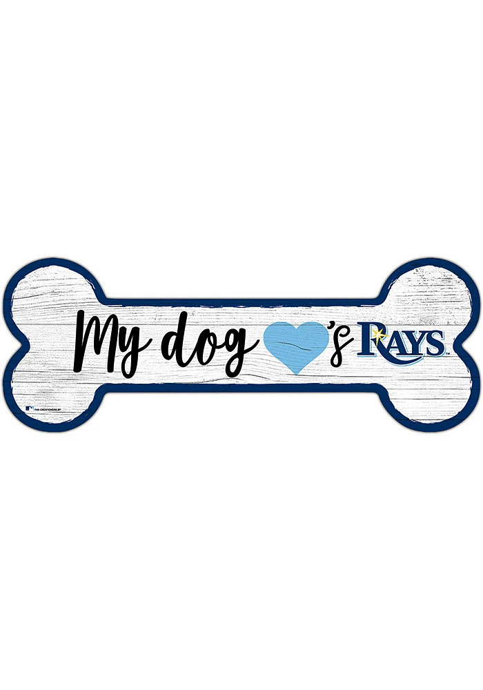 Tampa Bay Rays Dog Bone 6x12 Sign