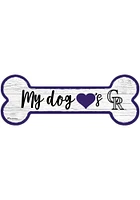 Colorado Rockies Dog Bone 6x12 Sign