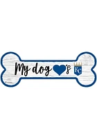 Kansas City Royals Dog Bone 6x12 Sign - Blue