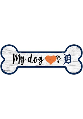 Detroit Tigers Dog Bone 6x12 Sign