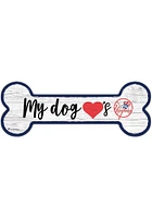 New York Yankees Dog Bone 6x12 Sign