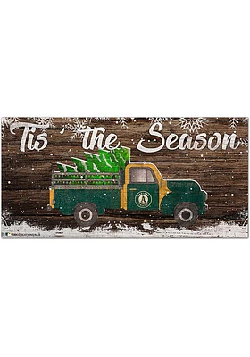 Oakland Athletics Tis the Season 6x12 Sign