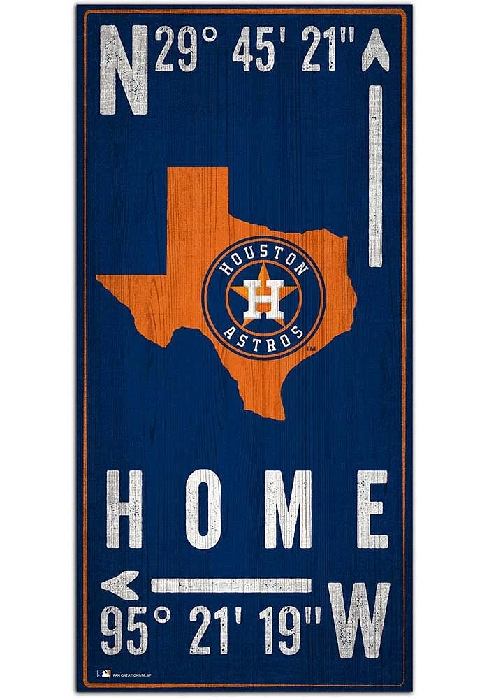 Houston Astros Coordinate Sign