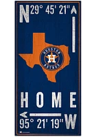 Houston Astros Coordinate Sign