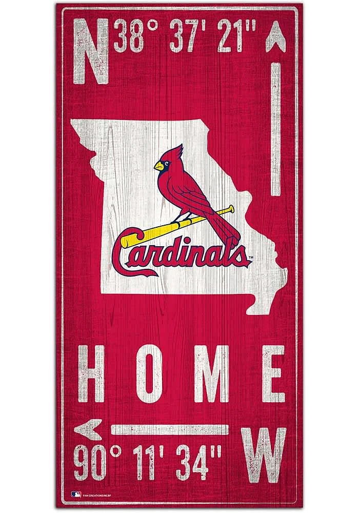 St Louis Cardinals Coordinate Sign