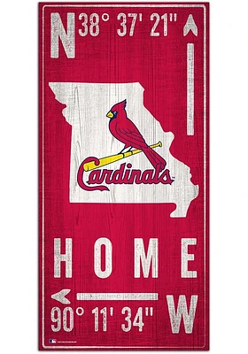 St Louis Cardinals Coordinate Sign
