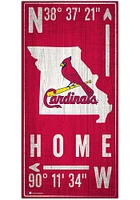 St Louis Cardinals Coordinate Sign