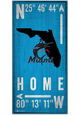 Miami Marlins Coordinate Sign
