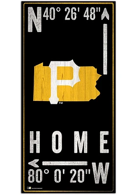 Pittsburgh Pirates Coordinate Sign