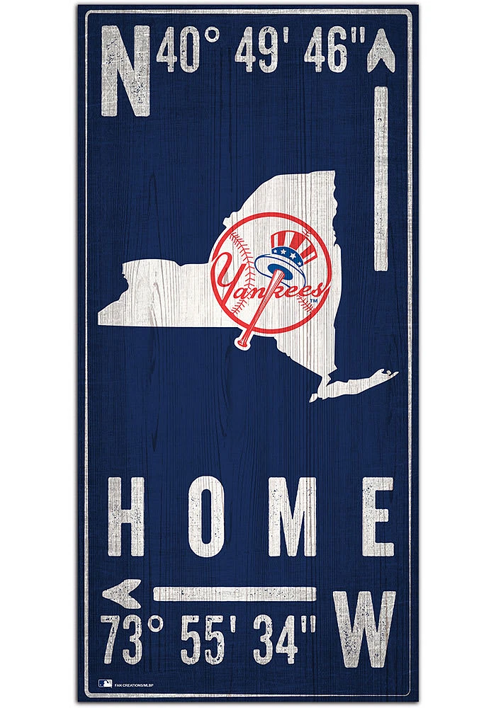 New York Yankees Coordinate Sign