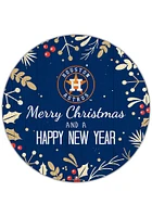 Houston Astros Merry Christmas and New Year Circle Sign