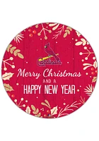 St Louis Cardinals Merry Christmas and New Year Circle Sign